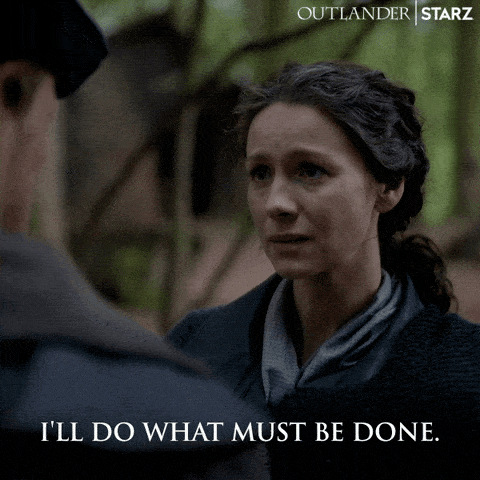 Gif from a tv series called Outlander